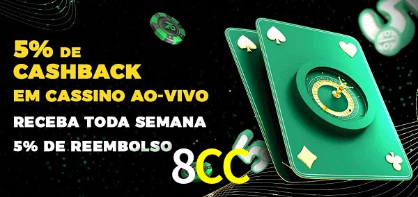 Promoções do cassino ao Vivo 8CC